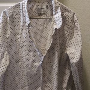 Goodfellow Co white pattern button down Shirt